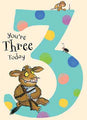 The Gruffalo Age 3 Birthday card
