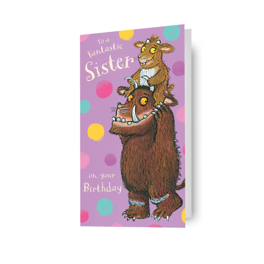 The Gruffalo 'Fantastic Sister' Birthday Card