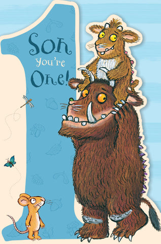 Son 1st Birthday Card The Gruffalo