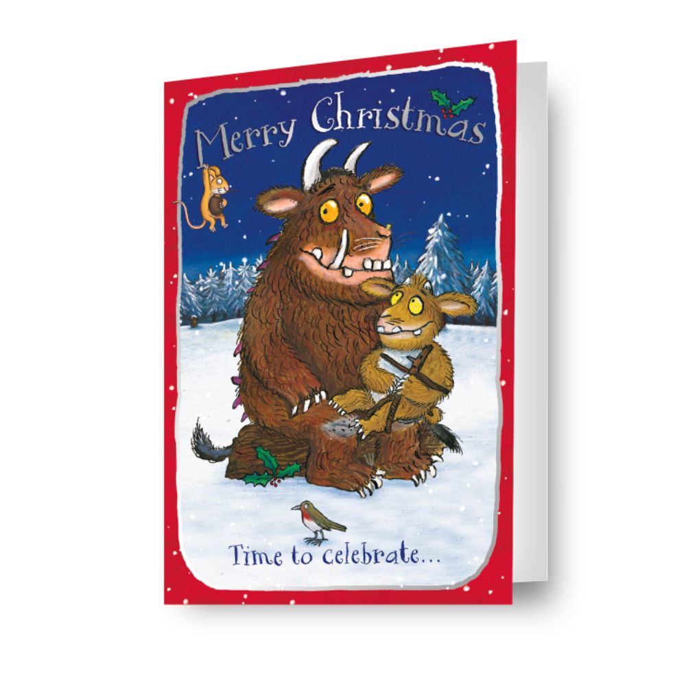 Biglietto di Natale Gruffalo, prodotto con licenza ufficiale