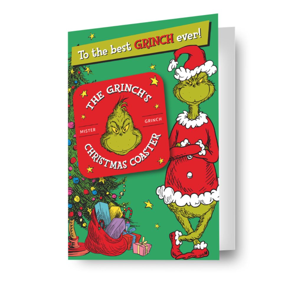 The Grinch Coaster Christmas Card