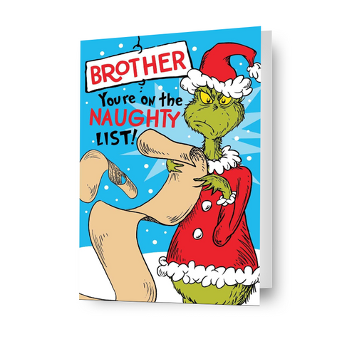 De Grinch 'Brother' Kerstkaart