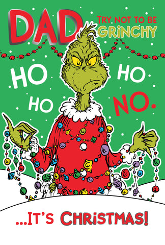 The Grinch Dad Christmas Card