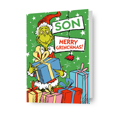 De Grinch 'Zoon' Kerstkaart