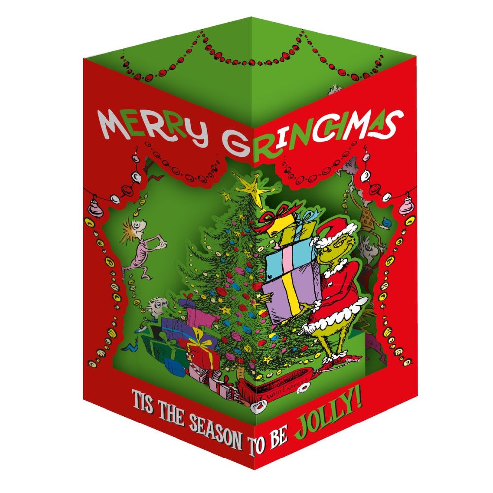 De Grinch Pop Up Kerstkaart