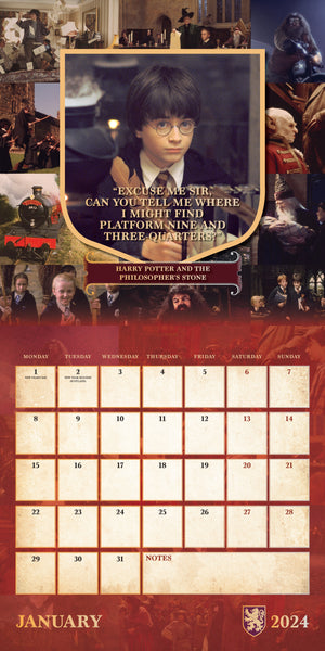 Calendar 2024 Harry Potter - Deluxe Collector's