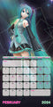 Hatsune Miku 2024 Square Calendar