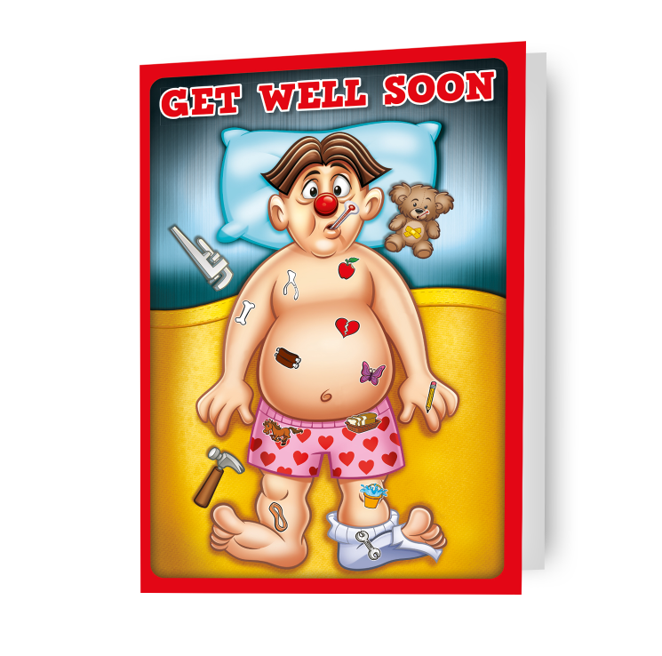 Hasbro Operation 'Get Well Soon' Card