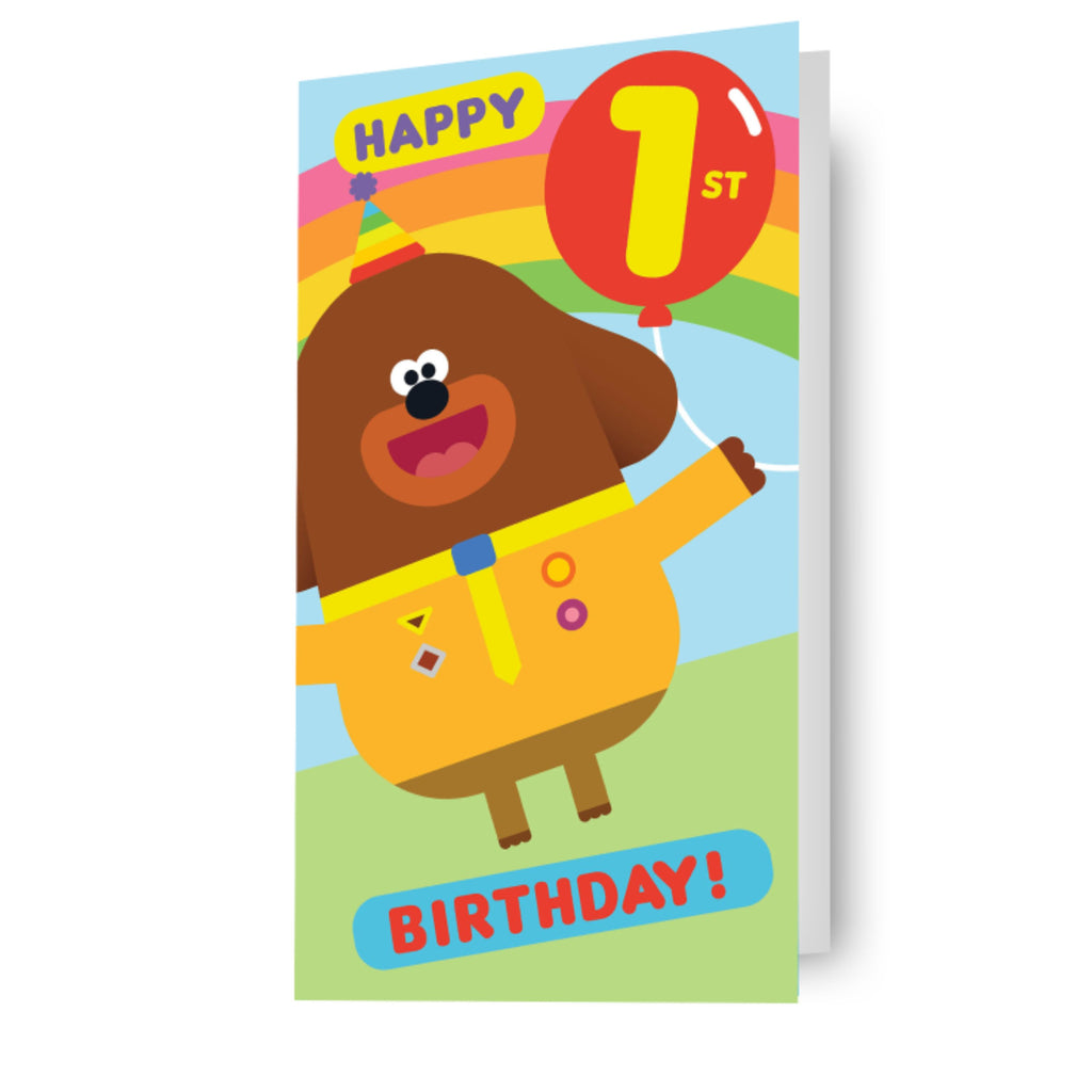 Hey Duggee Age 1 Birthday Card