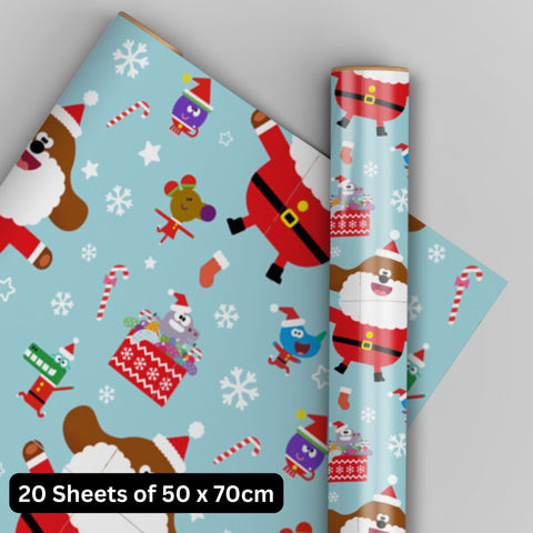 Hey Duggee Christmas 20 Sheets & 20 Tags Gift Wrap Bundle