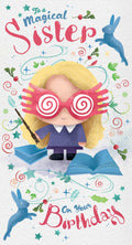 Harry Potter Luna Lovegood 'Sister' Birthday Card