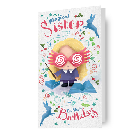 Harry Potter Luna Lovegood 'Sister' Birthday Card