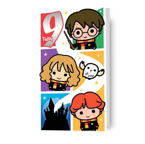 Harry Potter Age 9 Birthday Card