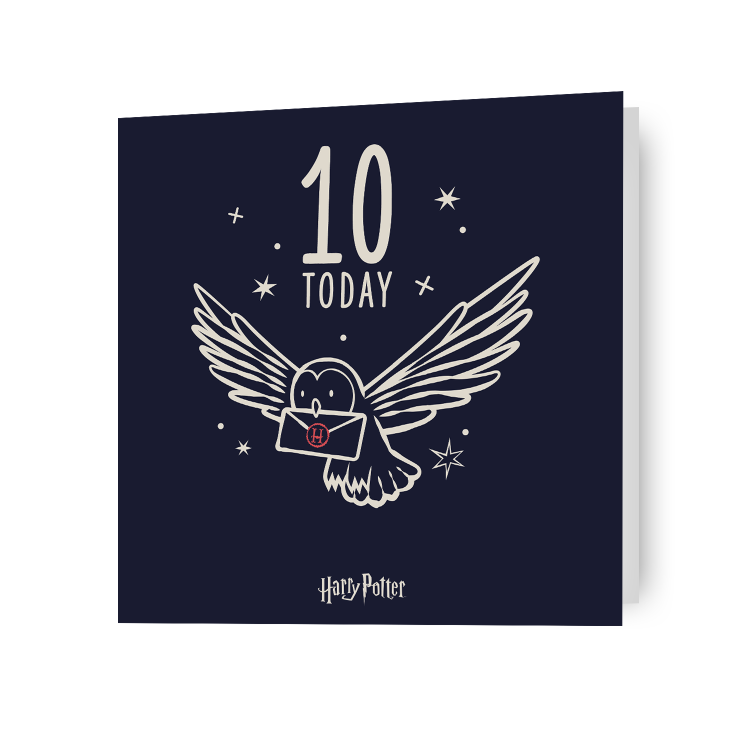 Harry Potter Age 10 Birthday Card