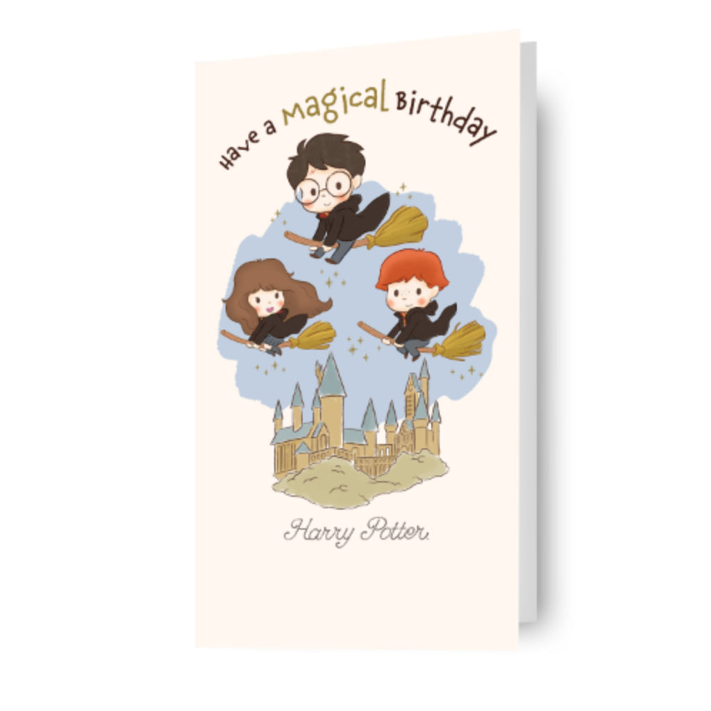 Harry Potter Cartoon Birthday Card