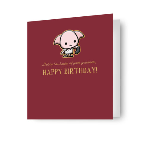 Harry Potter Dobby Birthday Card
