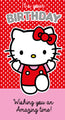 Hello Kitty Birthday Card