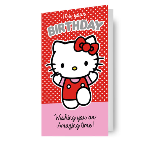 Hello Kitty Birthday Card