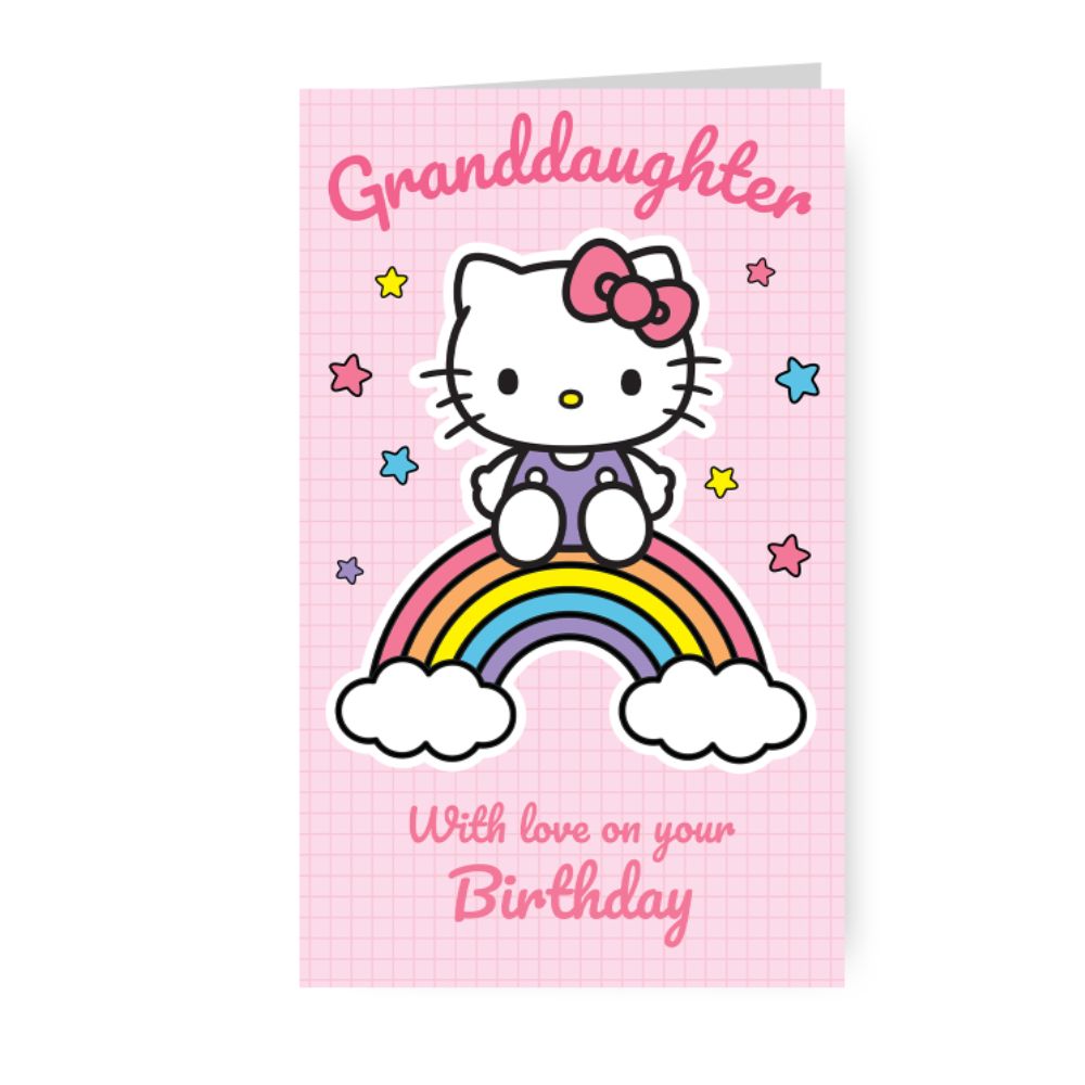 HELLO KITTY GRANDDAUGHTER BIRTHDAY CARD