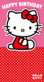 Hello Kitty Birthday Card