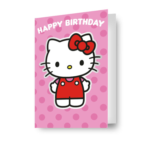 Hello Kitty Sticker Birthday Card