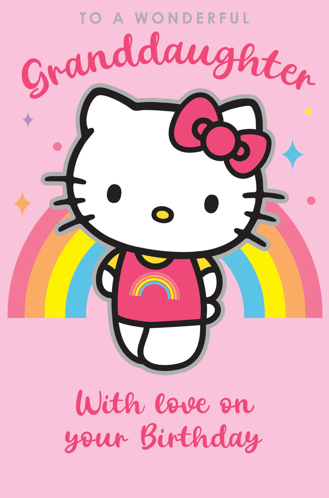 Hello Kitty Granddaughter Birthday Card