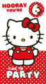 Hello Kitty Multi Ages 5-10 Sticker Birthday Card