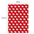 Hello Kitty 4m Roll Wrapping Paper - 3 Pack Bundle