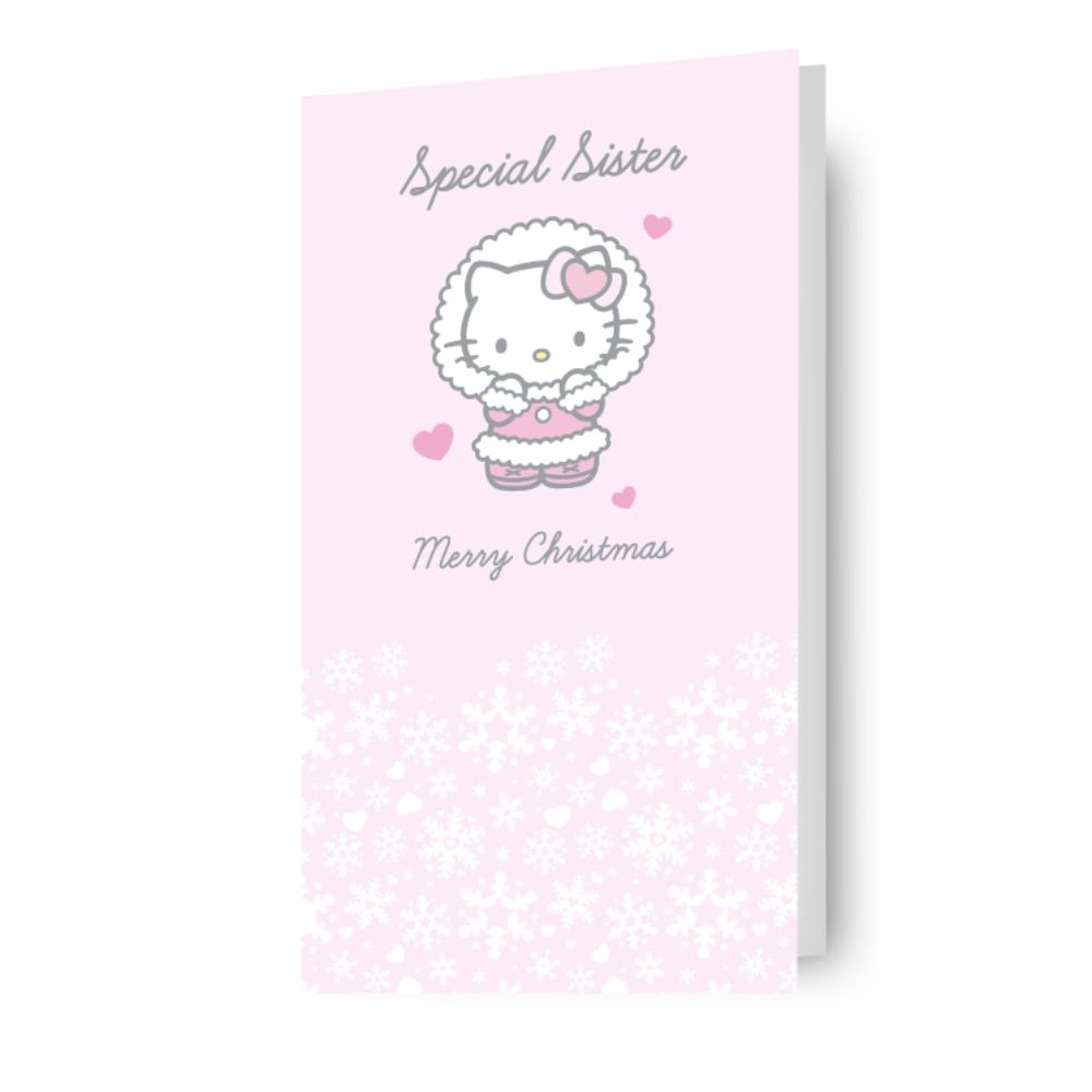 Hello Kitty Sister Christmas Card