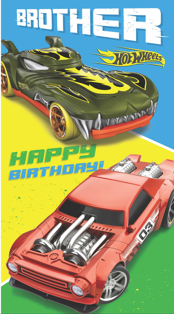 Hot Wheels Brother Birthday Card