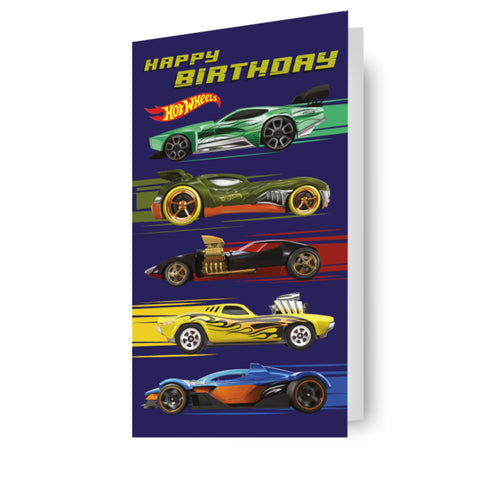 Hot Wheels Birthday Card