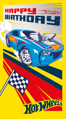 Hot Wheels Blue Car Birthday Card – Danilo Promotions