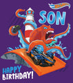 Hot Wheels Son Birthday Card