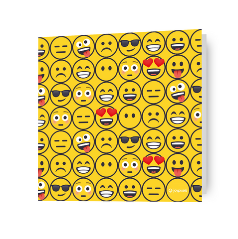 Biglietto d'auguri JoyPixels Emoji Faces, prodotto ufficiale