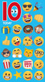 JoyPixels Emoji Age 10 Birthday Card