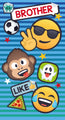 JoyPixels Emoji 'Brother' Birthday Card