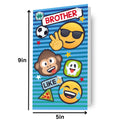 JoyPixels Emoji 'Brother' Birthday Card