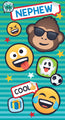 JoyPixels Emoji 'Nephew' Birthday Card