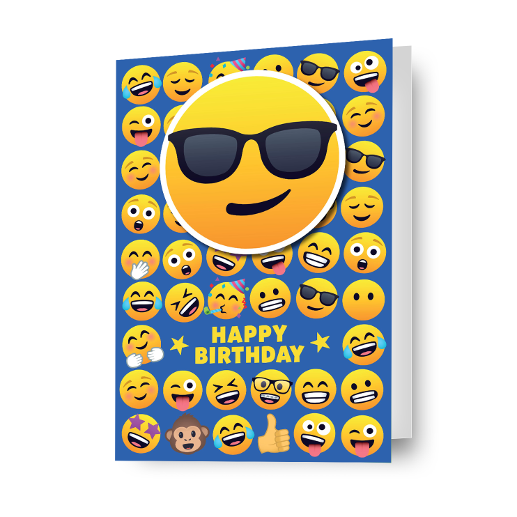 JoyPixels Emoji 'Happy Birthday'-kaart