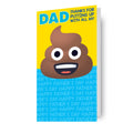 JoyPixels Poop Emoji Father's Day Card
