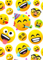 Joy Pixels Emoji 4m Roll Birthday Wrapping Paper