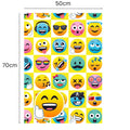 Emoji Joy Pixels 2 Sheets & 2 Tags Wrapping Paper