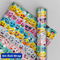 Joy Pixels Emoji 4m Roll Wrapping Paper