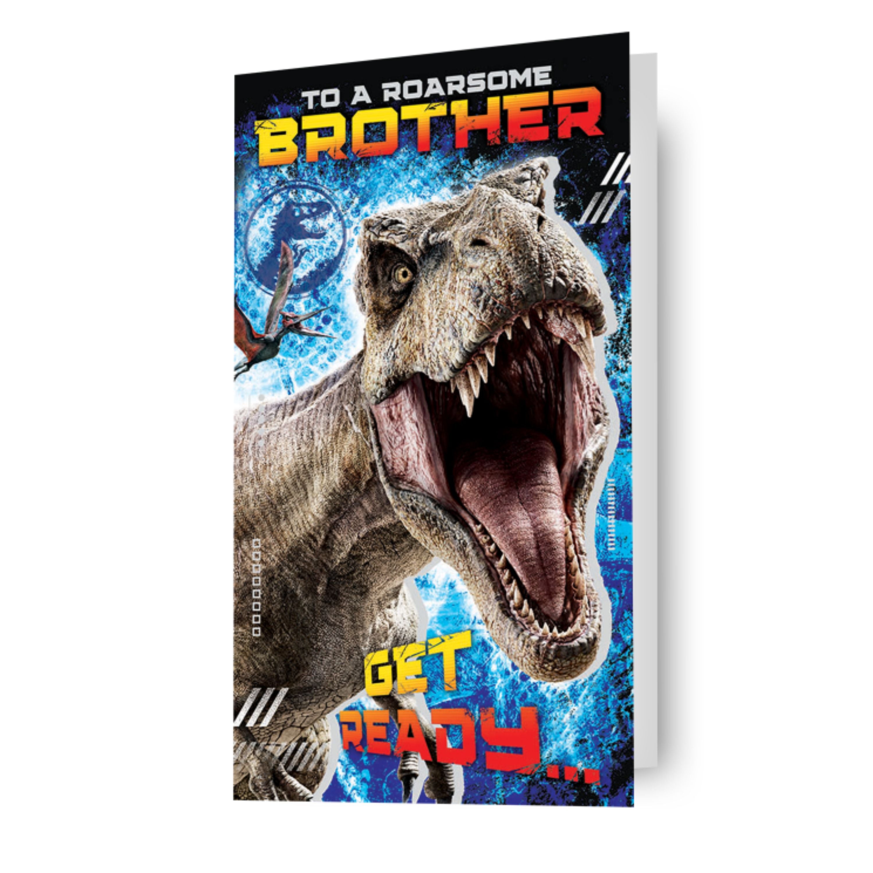 Jurassic World Geburtstagskarte Für Bruder – Offiziell Lizenziert, 9 X 5 Cm, Mit Umschlag