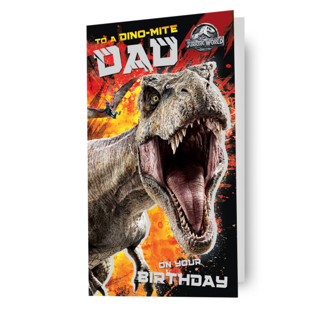 Jurassic World 'Dino-Mite Dad' Birthday Card