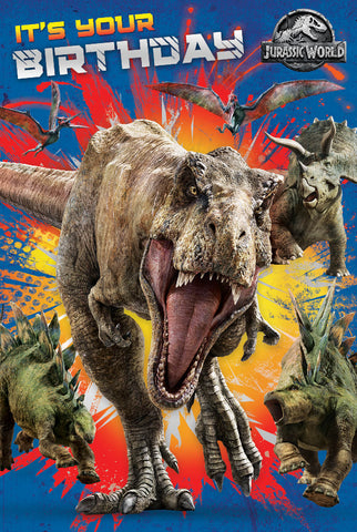 Jurassic World 'Its Your Birthday' Card