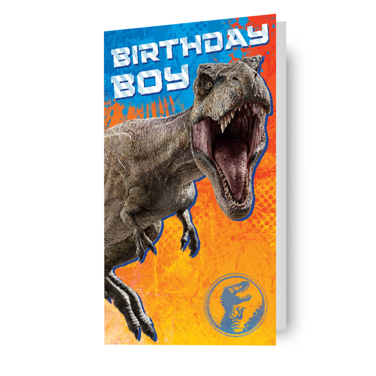 Jurassic World 'Birthday Boy'-kaart