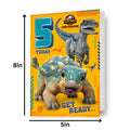 Jurassic World Age 5 Birthday Card