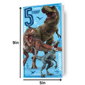 Biglietto d'auguri Jurassic World, età 5 anni, prodotto con licenza ufficiale
