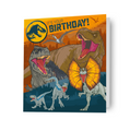 Jurassic World Birthday Badged Dinosaur Card